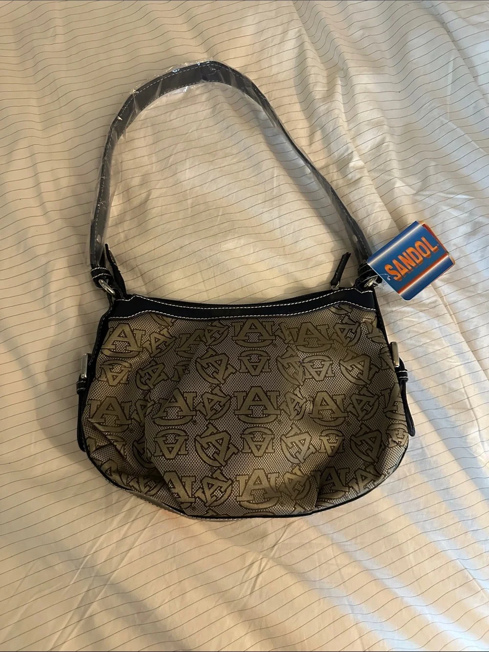 Auburn University Tigers Patchwork & Jacquard Purse by Sandol - EUC